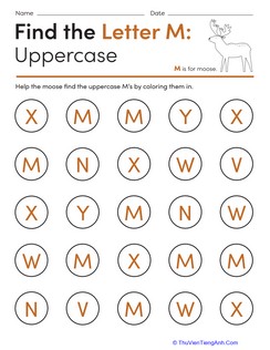 Find the Letter M: Uppercase