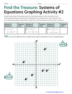 Find the Treasure: Systems of Equations Graphing Activity #2