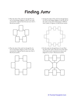 Math Puzzle: Finding Sums