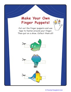 Sea Life Finger Puppets