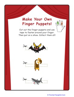 Creepy Creature Finger Puppets