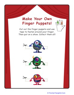 Alien Finger Puppets