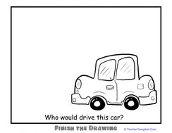Finish the Drawing: Who Would Drive This Car?