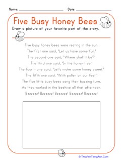 Five Busy Honey Bees