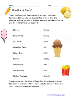 Food Adjectives