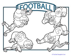 Football Team Coloring Page