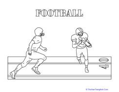 Football Coloring Sheet