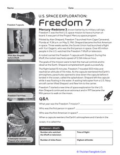 U.S. Space Exploration: Freedom 7