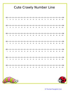 Cute Crawly Number Line