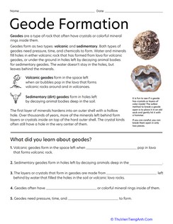 Geode Formation