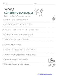Get Crafty: Combining Sentences
