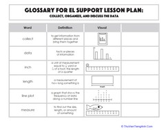 Glossary: Collect, Organize, and Discuss the Data