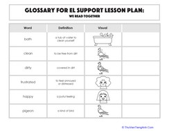 Glossary: We Read Together