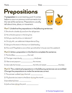 Prepositions