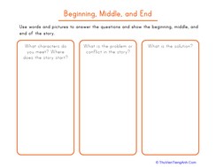 Graphic Organizer: Beginning, Middle, and End