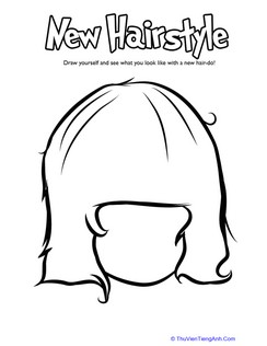 Hairstyle Coloring: Straight Bangs