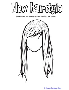 Hairstyle Coloring: Side Bangs