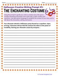 Halloween Creative Writing Prompt #3: The Enchanting Costume