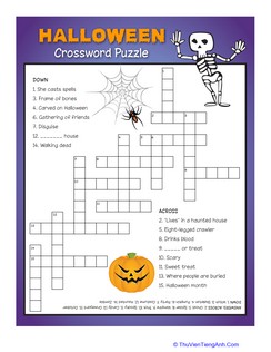 Halloween Crossword Puzzle #4