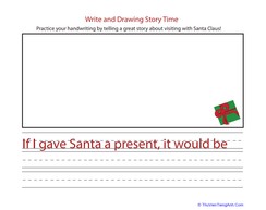 Practice Handwriting: Santa