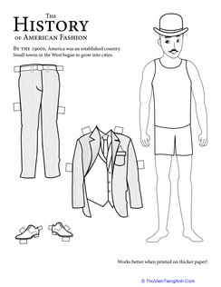 Historical Paper Doll: 1900s