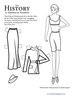 Historical Paper Dolls: 1930s