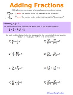 How to Add Fractions