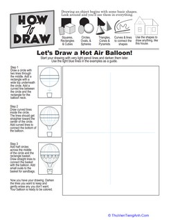 How to Draw a Hot Air Balloon