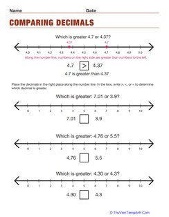 How to Order Decimals