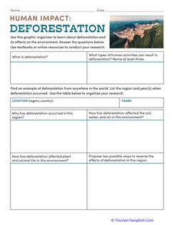 Human Impact: Deforestation