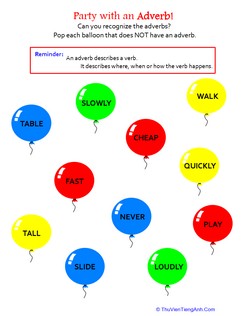 Identifying Adverbs