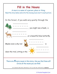 Identifying Nouns in the Forest