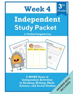 Third Grade Independent Study Packet – Week 4
