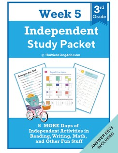 Third Grade Independent Study Packet – Week 5