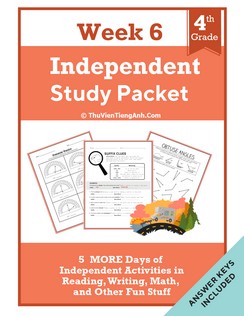 Fourth Grade Independent Study Packet – Week 6
