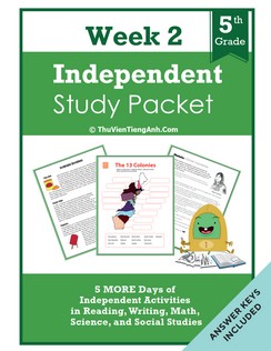 Fifth Grade Independent Study Packet – Week 2