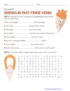 Found It! Irregular Past-Tense Verbs