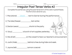 Irregular Past Tense Verbs #2