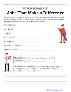 Jobs That Make a Difference