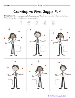 Counting to Five: Juggle Fun!
