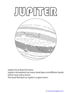 Jupiter Coloring Page