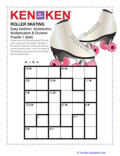 Roller Skating KenKen® Puzzle