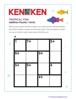 Tropical Fish KenKen® Puzzle