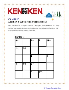 Camping KenKen® Puzzle