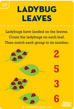 Ladybug Leaves: Practicing Counting