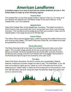 Landform Regions