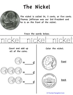 Learn the Coins: The Nickel