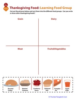 Food Groups For Kids: Thanksgiving