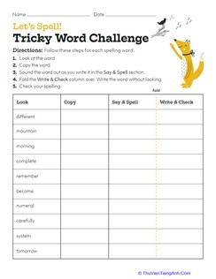 Let’s Spell: Tricky Word Challenge