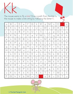 Letter Maze: K